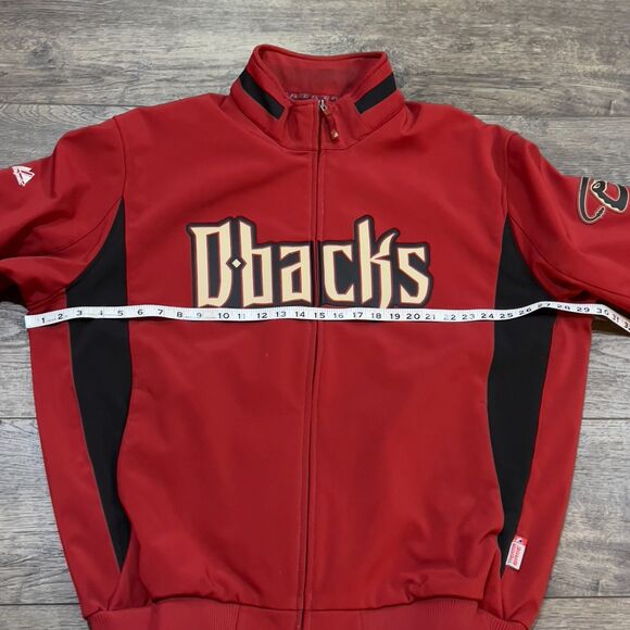 Arizona Diamondbacks Majestic Red On-Field Triple Climate 3-In-1 Jacket Mens 2XL - Picture 13 of 13